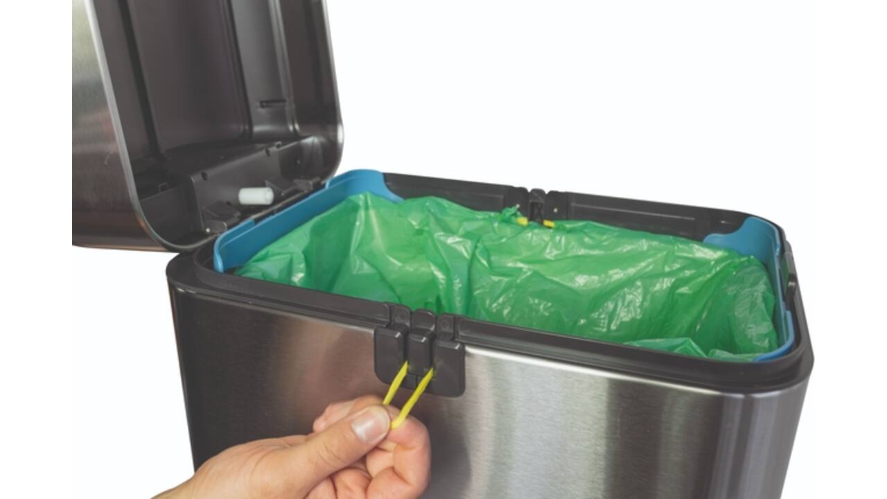Pedaalemmer MAUL Wing 40 liter met vlinderdeksel rvs