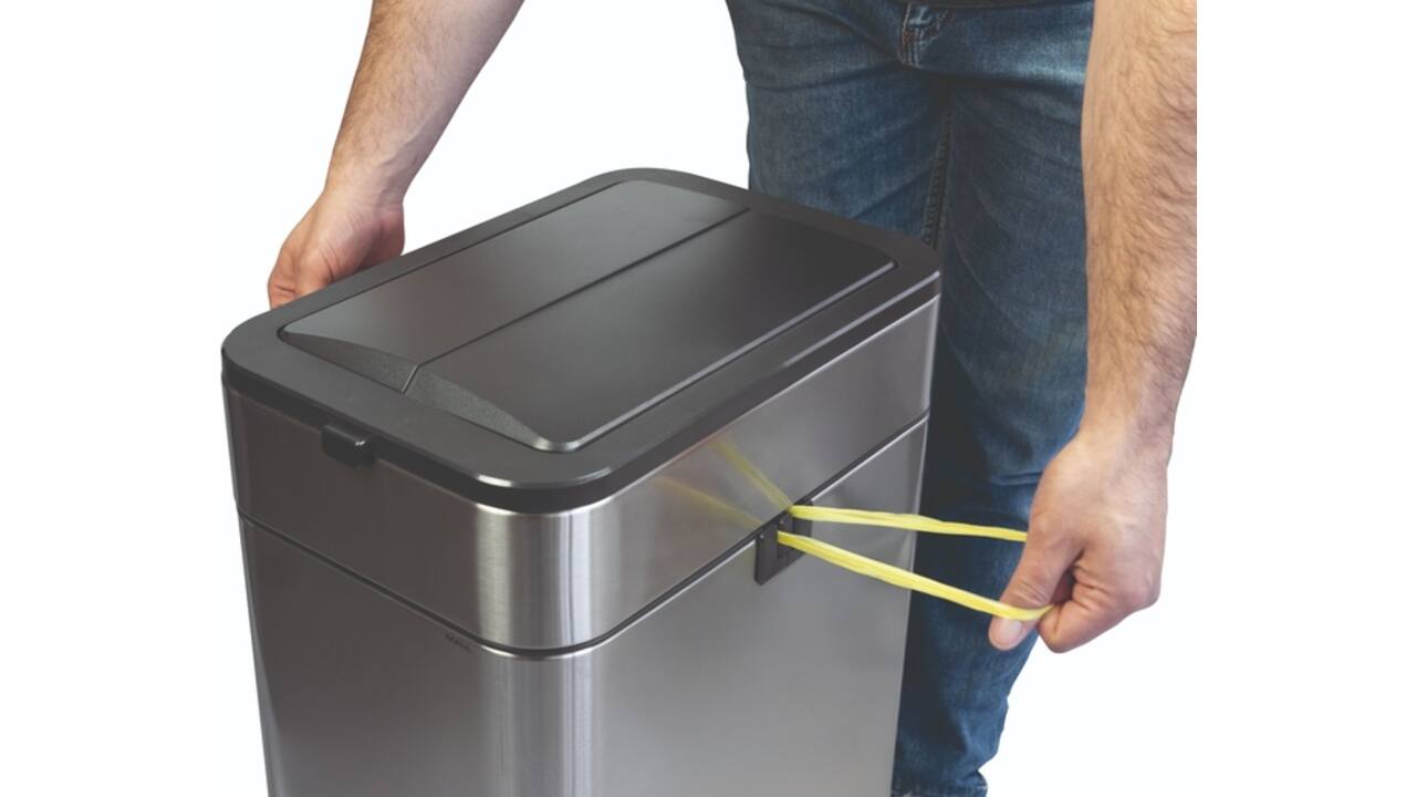 Pedaalemmer MAUL Wing 40 liter met vlinderdeksel rvs