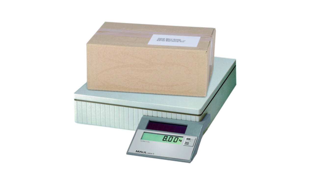 Pakketweger MAUL Parcel S weegplateau 30x30cm solar 50 kg