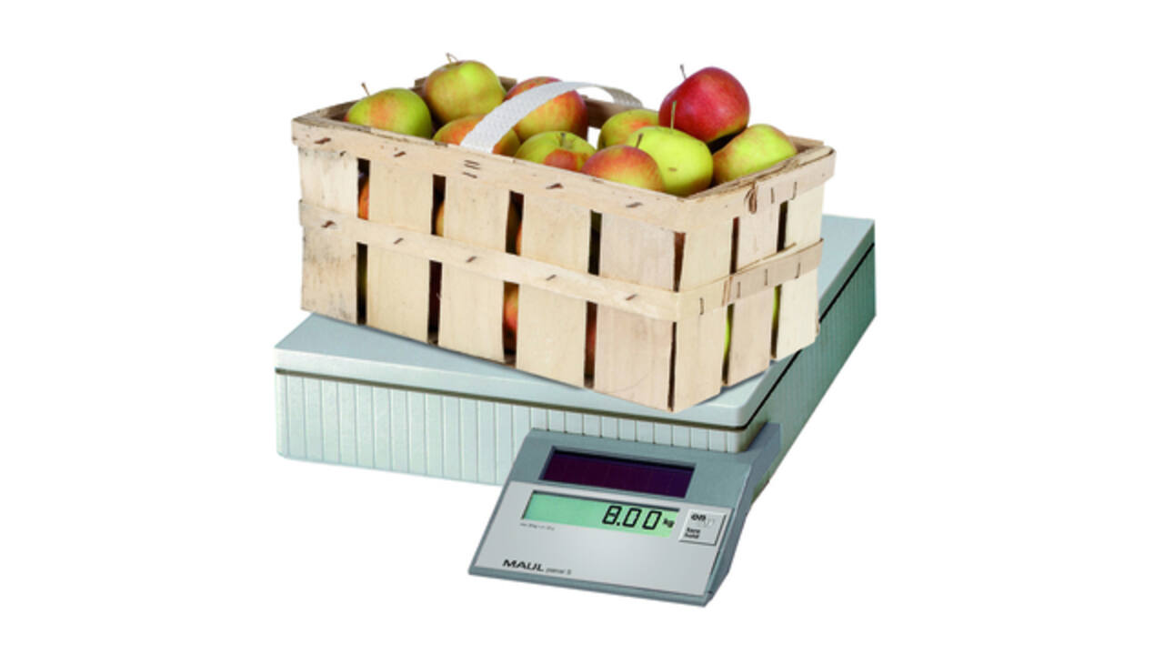 Pakketweger MAUL Parcel S weegplateau 30x30cm solar 50 kg