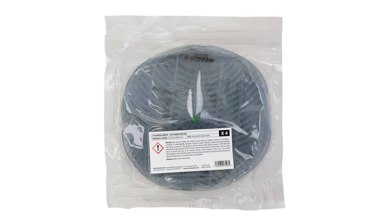 Urinoirmat V-screen Cucumber Melon 12 stuks