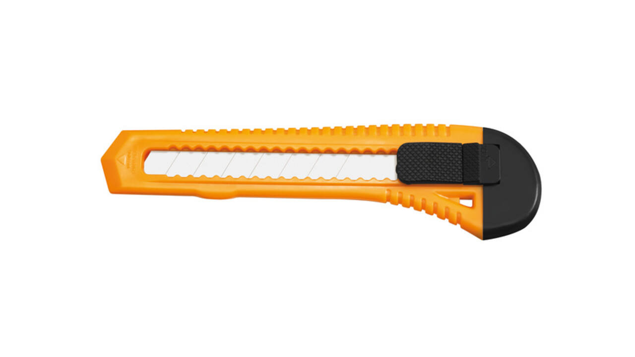 Snijmes Westcott Office 18mm met schuifsluiting oranje