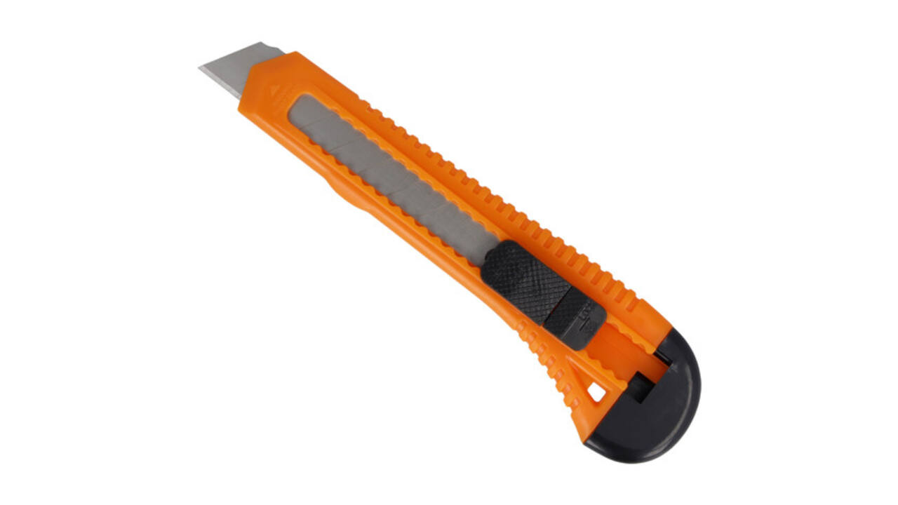 Snijmes Westcott Office 18mm met schuifsluiting oranje