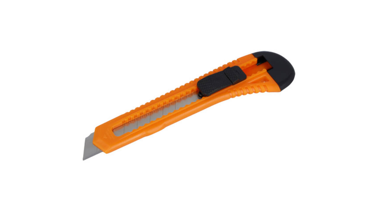 Snijmes Westcott Office 18mm met schuifsluiting oranje