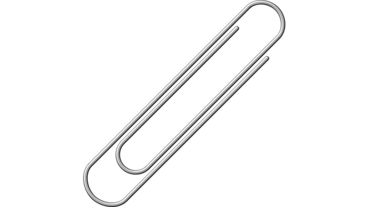 Paperclip Alco 50mm rond vernikkeld 100 stuks