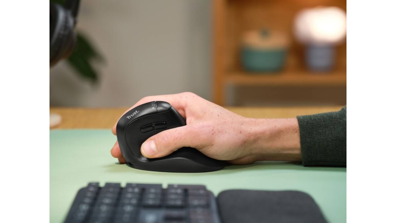 Ergonomische muis Trust hyperscroll Vyran draadloos