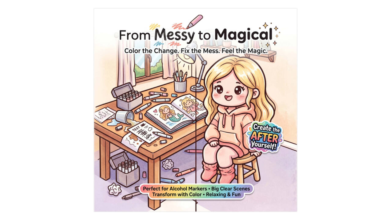 Kleurboek Cute Cozy From Messy to Magical