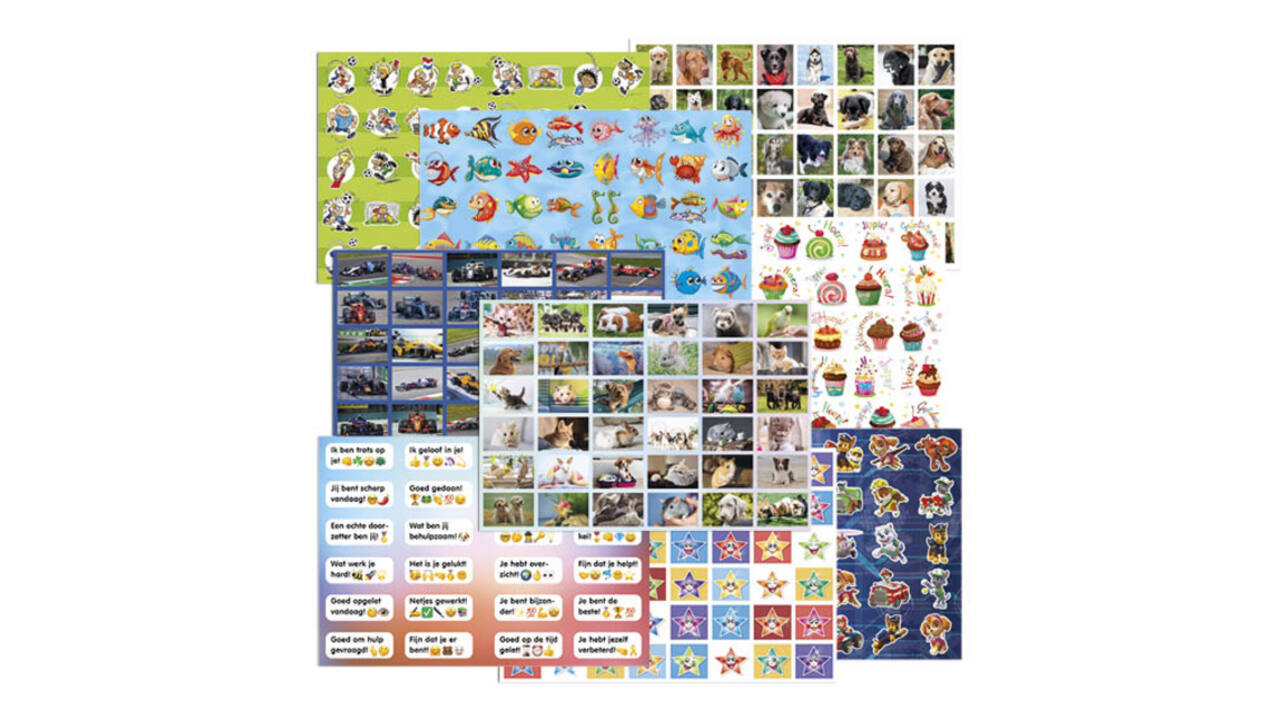 Belongingsstickermix De Stulp assorti