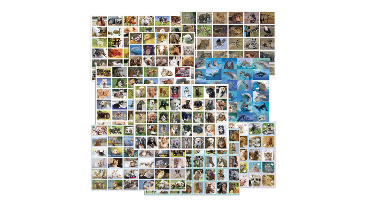 Belongingsstickermix De Stulp thema dieren assorti