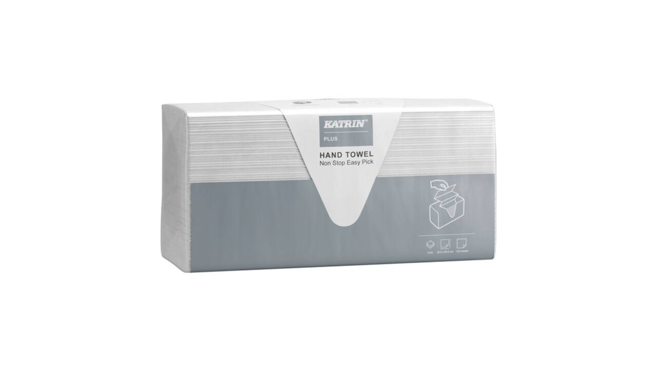 Handdoek Katrin Plus easy pick z-vouw 2-laags 203x255mm 21x135vel wit 92932