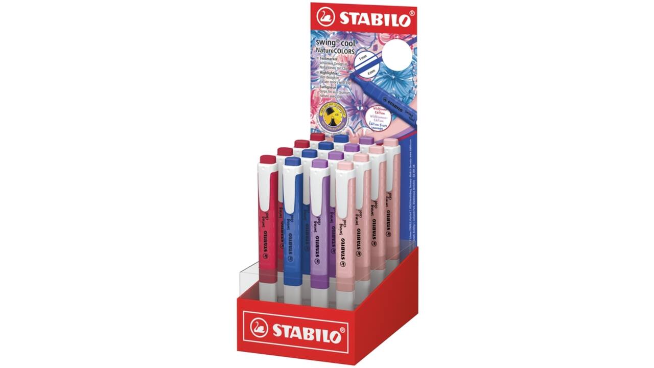 Markeerstift STABILO Swing cool Wldflower assorti