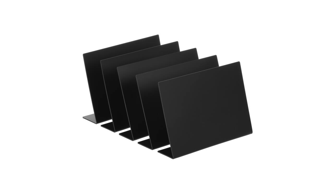 Krijtbord Europel L-standaard A4 horizontaal 5 stuks