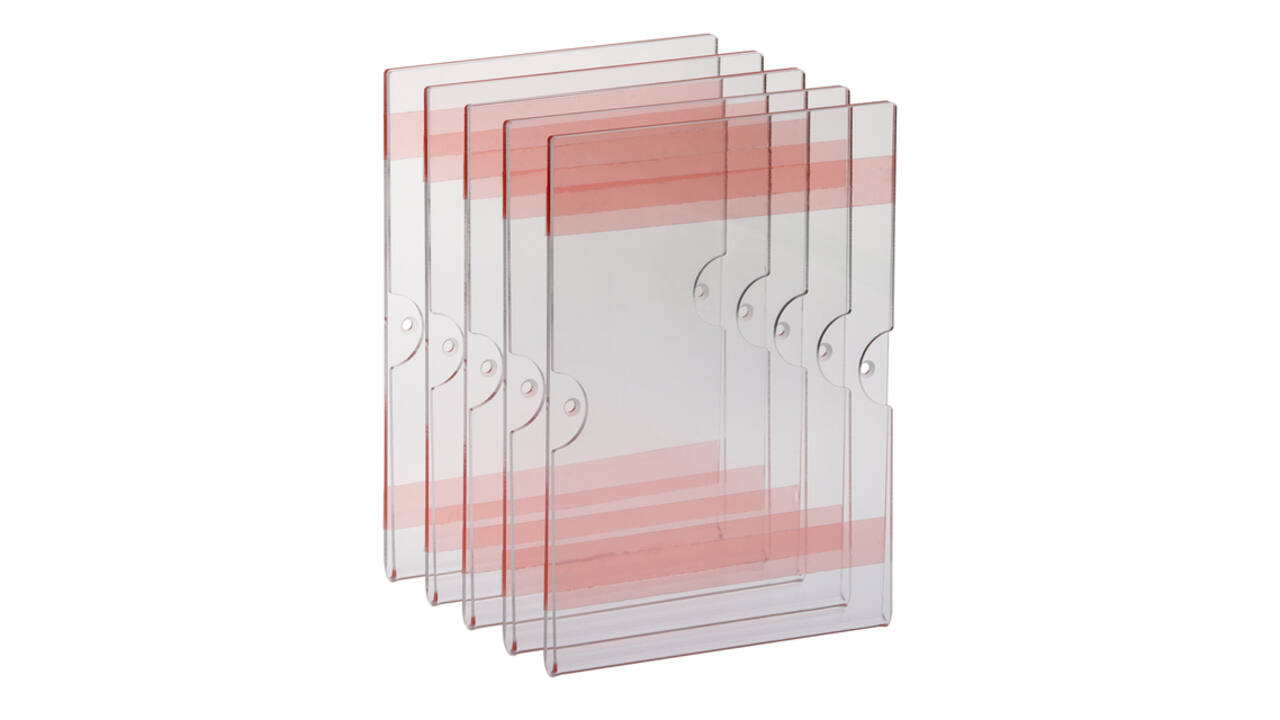 Posterhouder Europel zelfklevend A5 staand 5 stuks