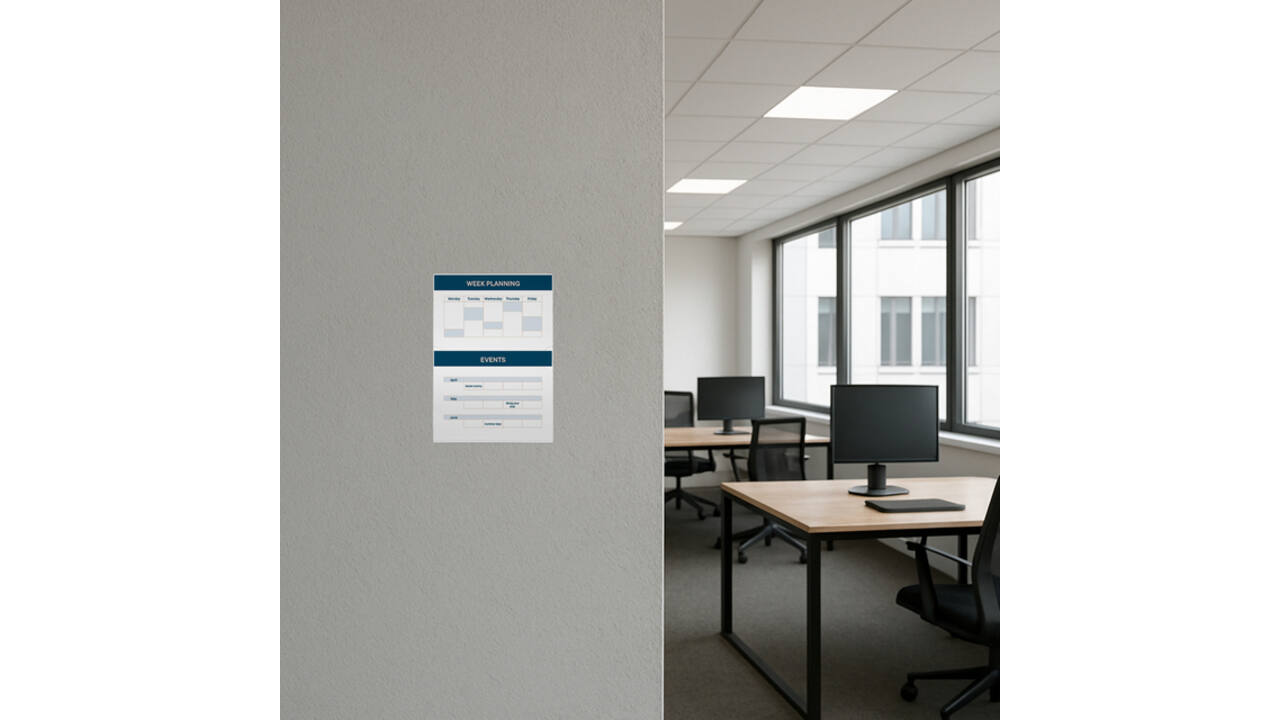 Posterhouder Europel zelfklevend A5 staand 5 stuks