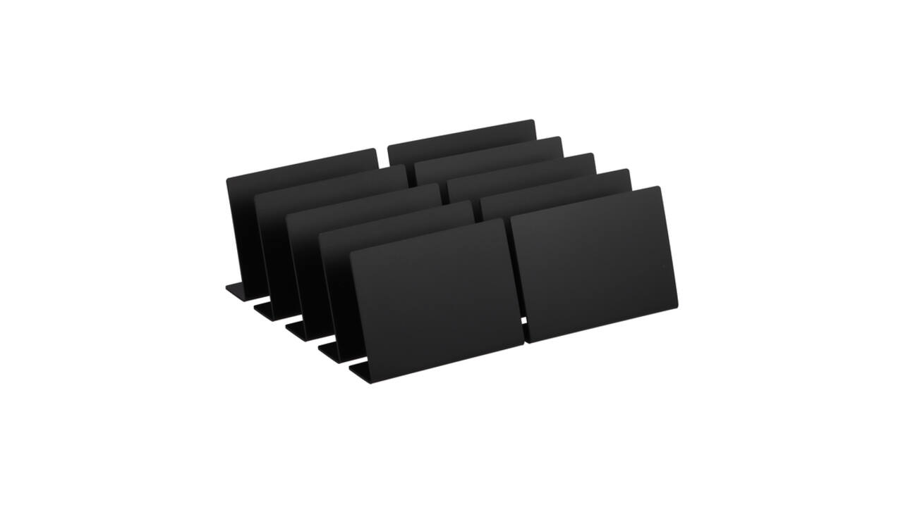 Krijtbord Europel L-standaard A6 horizontaal 10 stuks