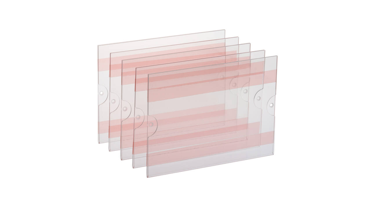 Posterhouder Europel zelfklevend A5 liggend 5 stuks