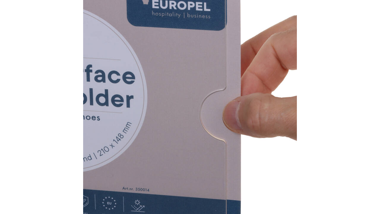 Posterhouder Europel zelfklevend A5 liggend 5 stuks