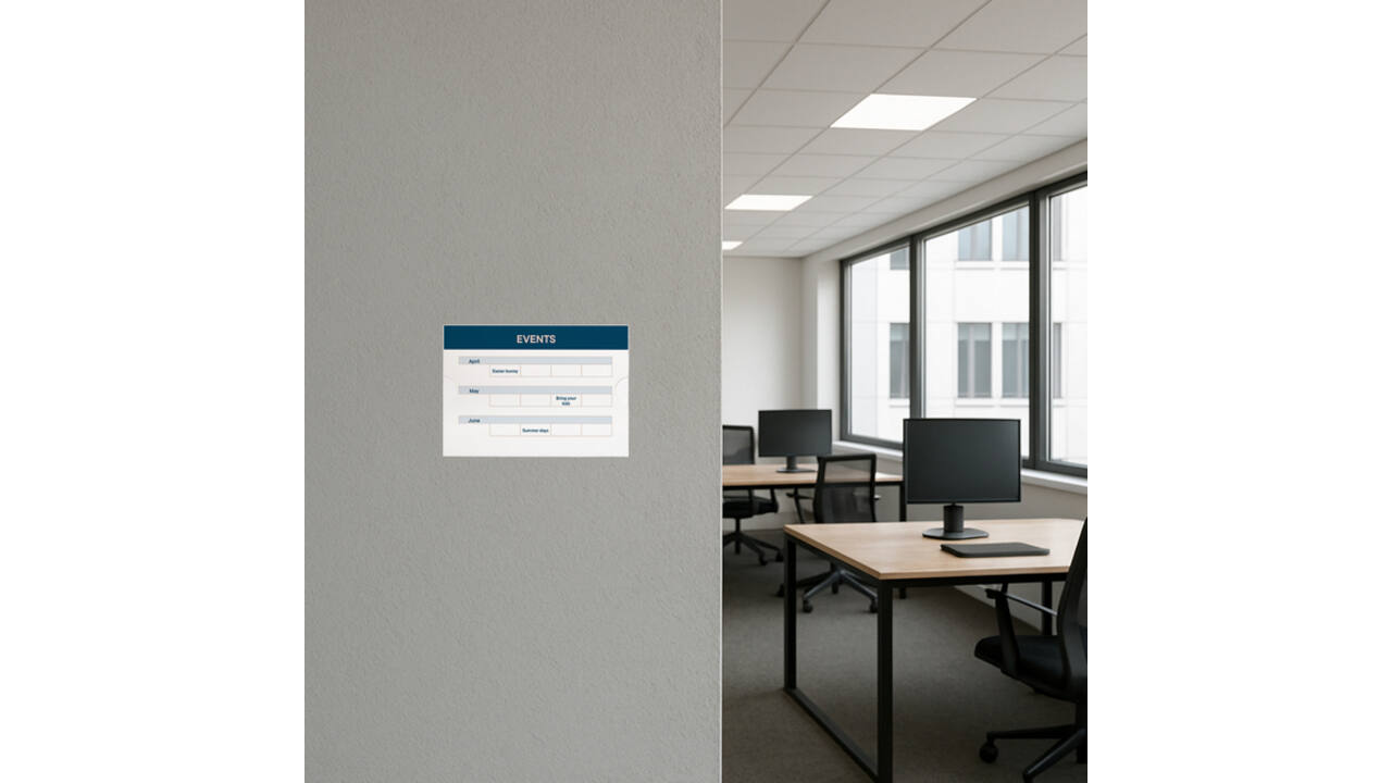 Posterhouder Europel zelfklevend A5 liggend 5 stuks