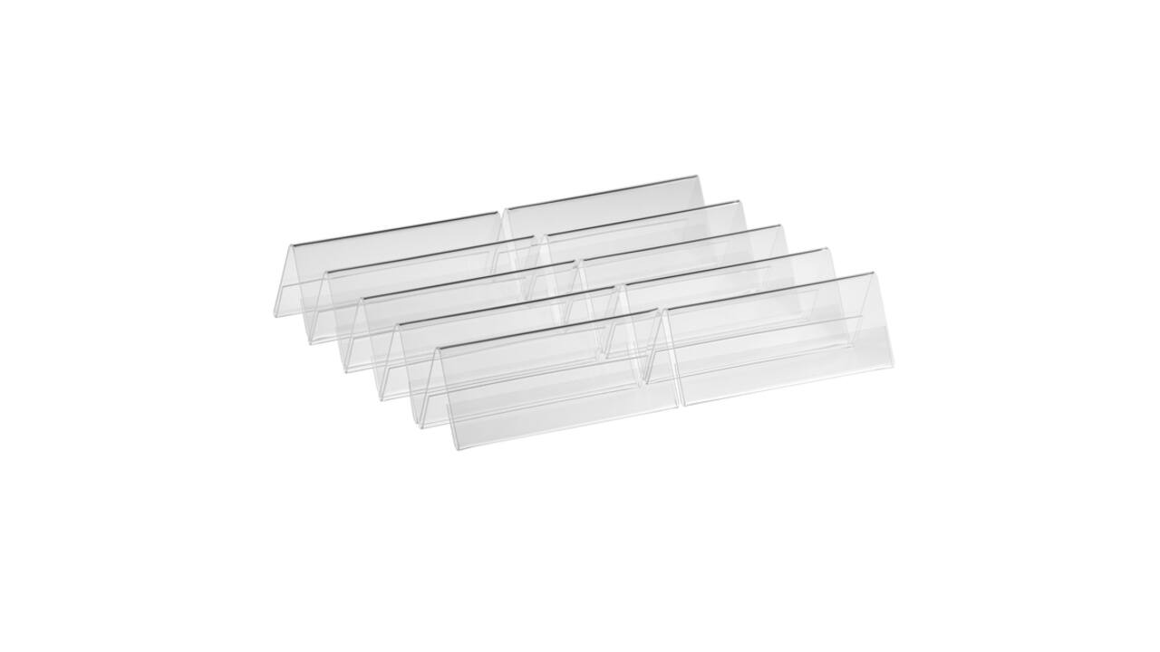 Tafelnaambord Europel A6 gevouwen 10 stuks