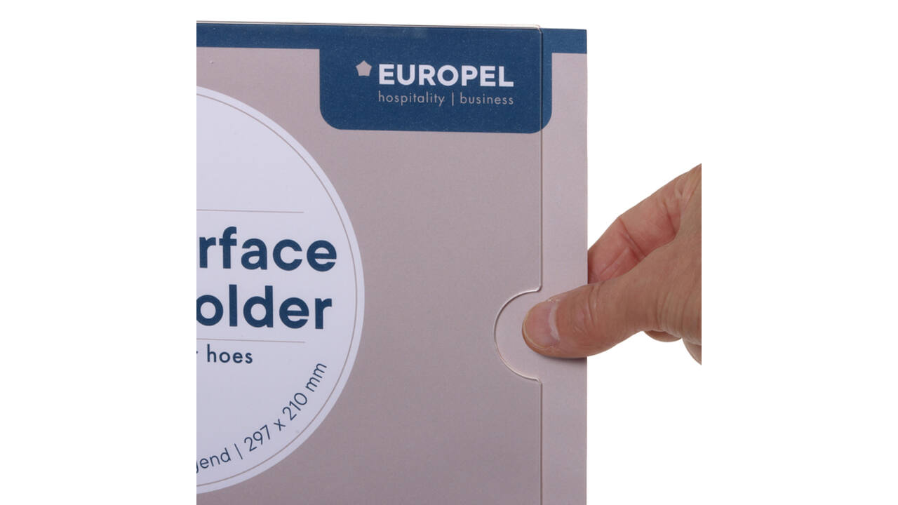 Posterhouder Europel zelfklevend A4 liggend 5 stuks