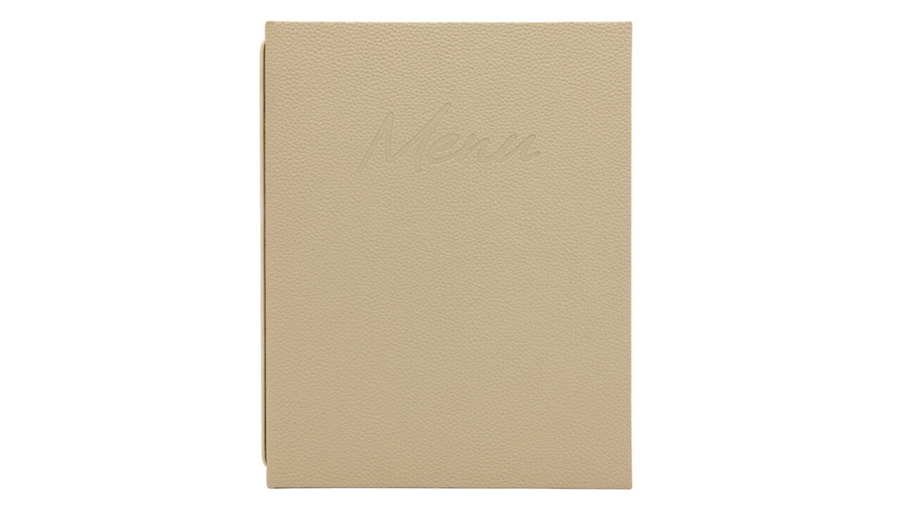 Menukaart Securit Signature A4 zand
