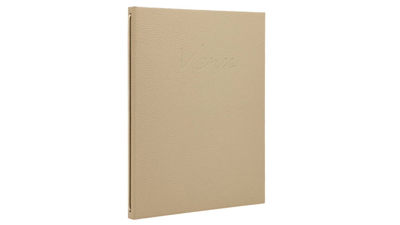 Menukaart Securit Signature A4 zand