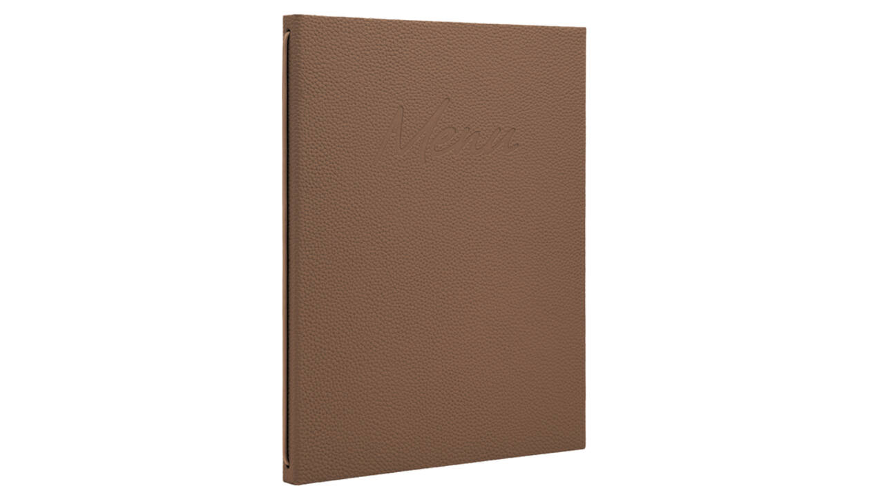 Menukaart Securit Signature A4 bruin