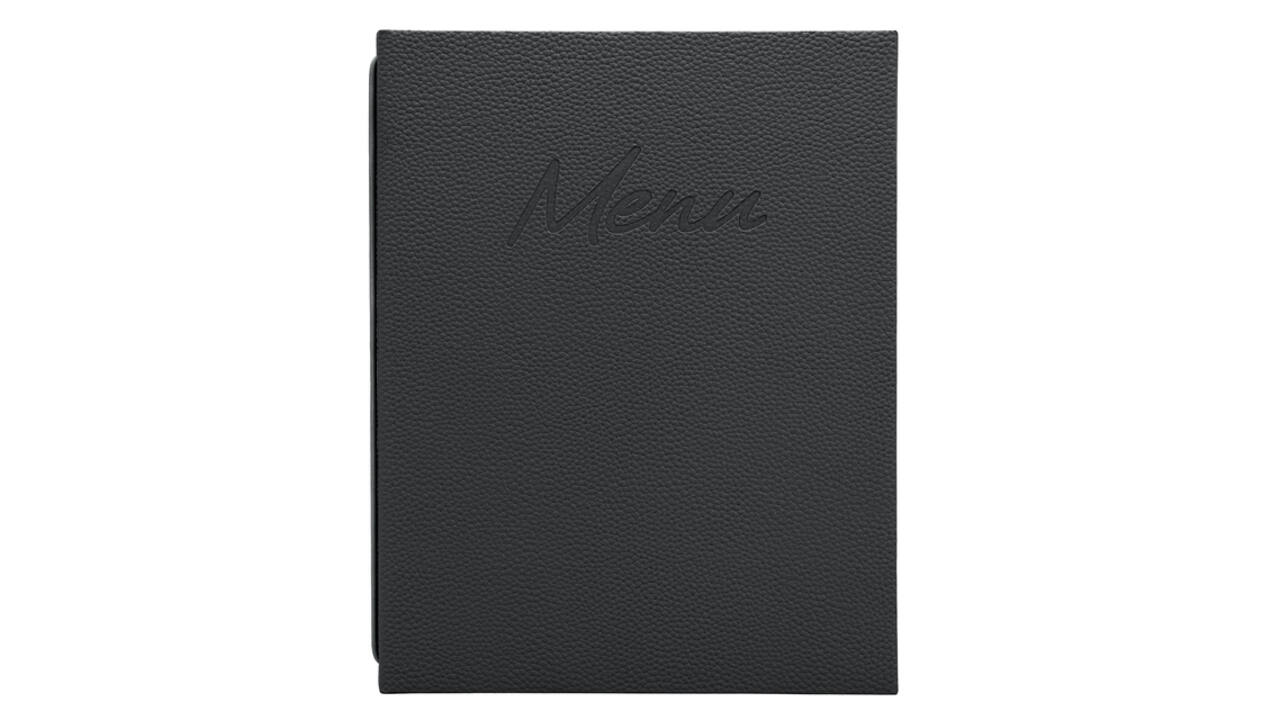 Menukaart Securit Signature A4 zwart