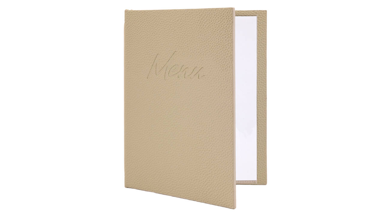 Menukaart Securit Signature A5 zand