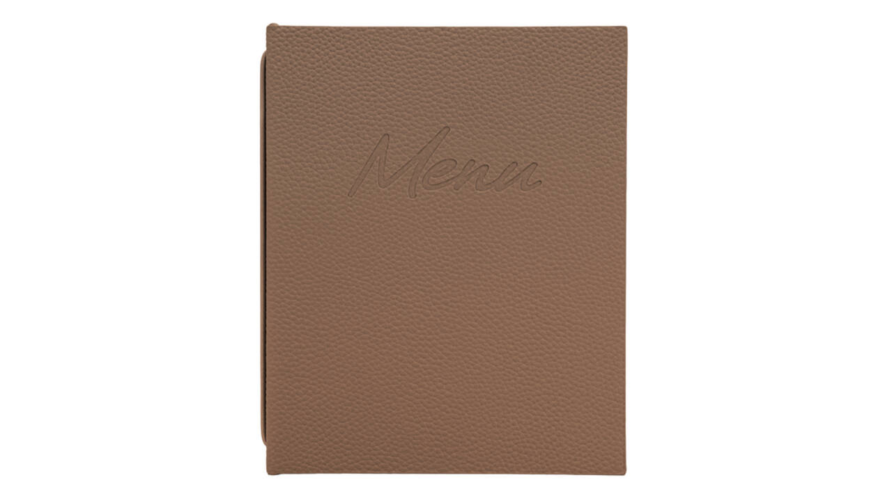 Menukaart Securit Signature A5 bruin