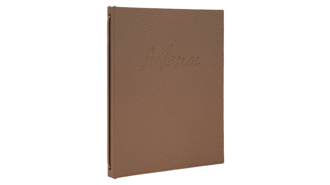 Menukaart Securit Signature A5 bruin