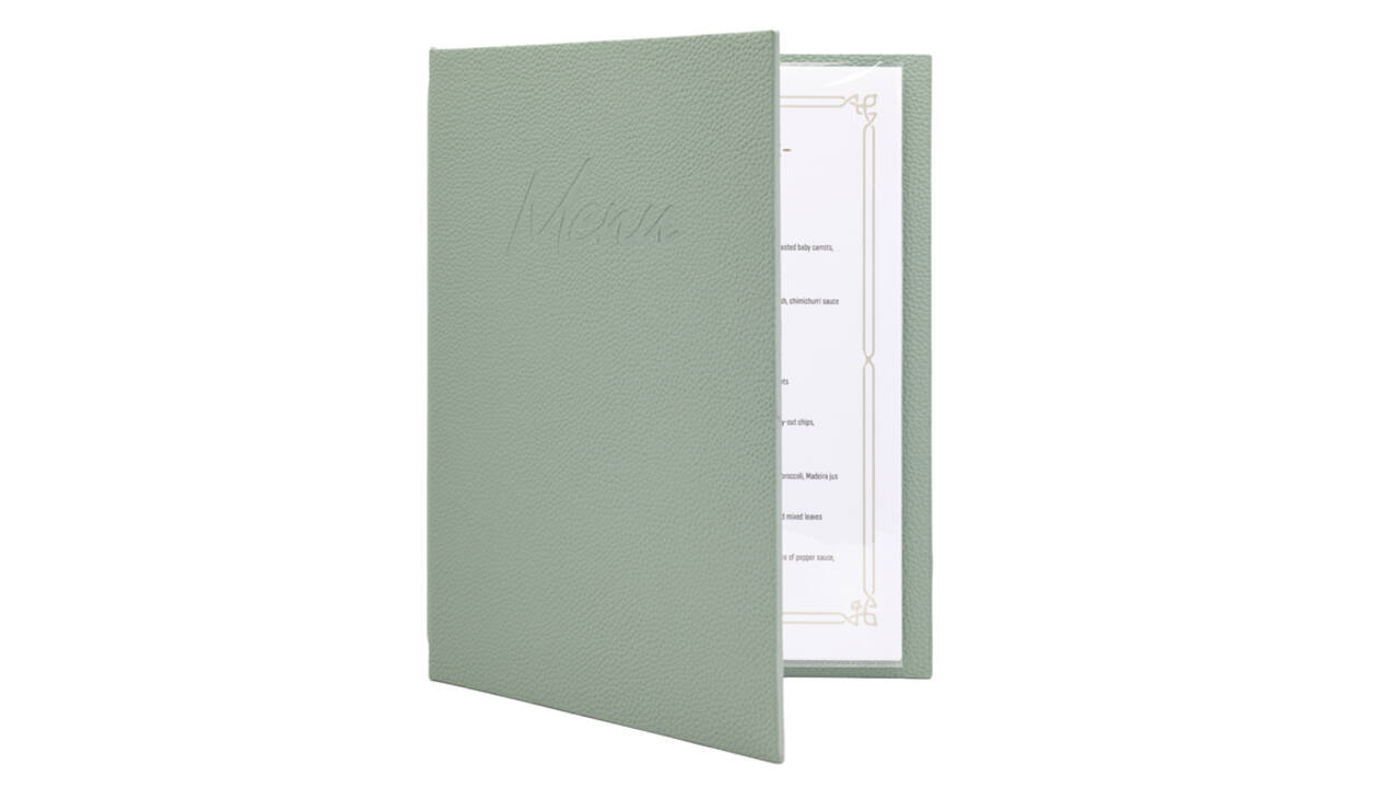 Menukaart Securit Signature A4 groen