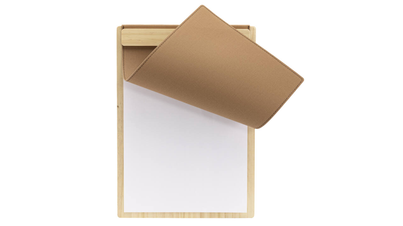 Menukaart Securit Signature klembord A4 licht hout bruin