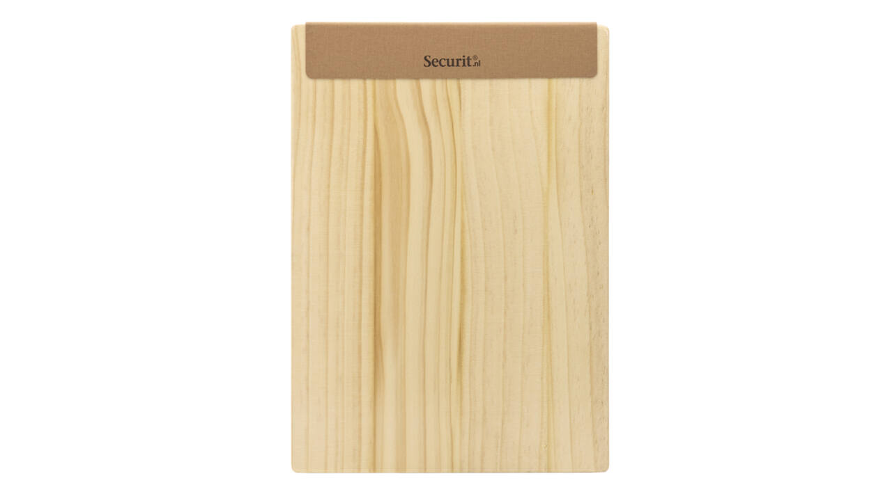 Menukaart Securit Signature klembord A4 licht hout bruin