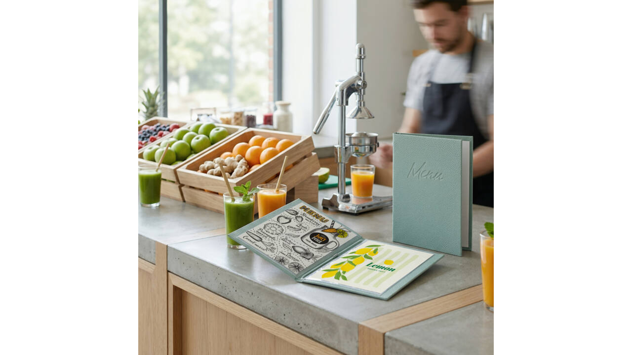 Menukaart Securit Signature A5 groen