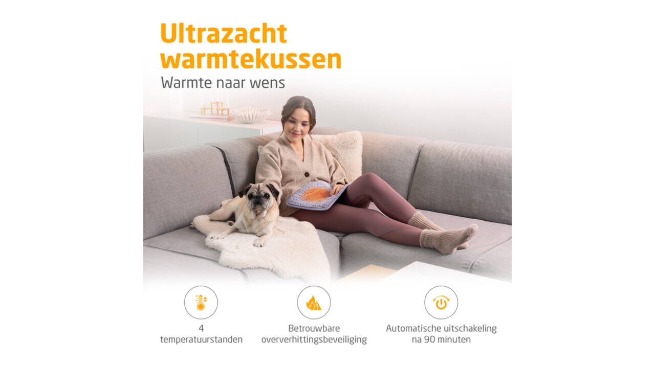 Warmtekussen Medisana HP 518 lila
