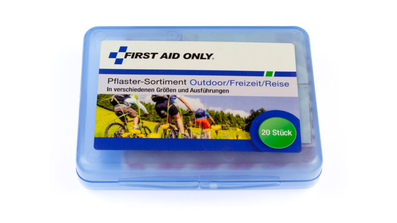 Pleisters First Aid Only outdoor/reizen 20 stuks