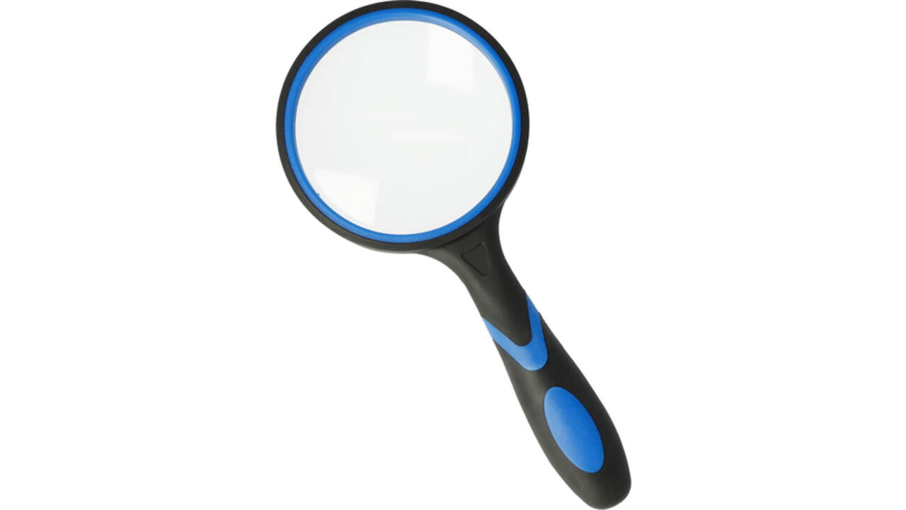 Handloep Westcott 100mm vergroot tot 3x zwart/blauw