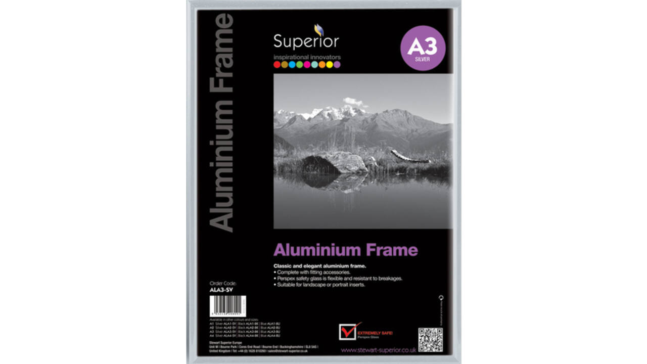 Fotolijst Seco A3 zilverkleurig geborsteld aluminium