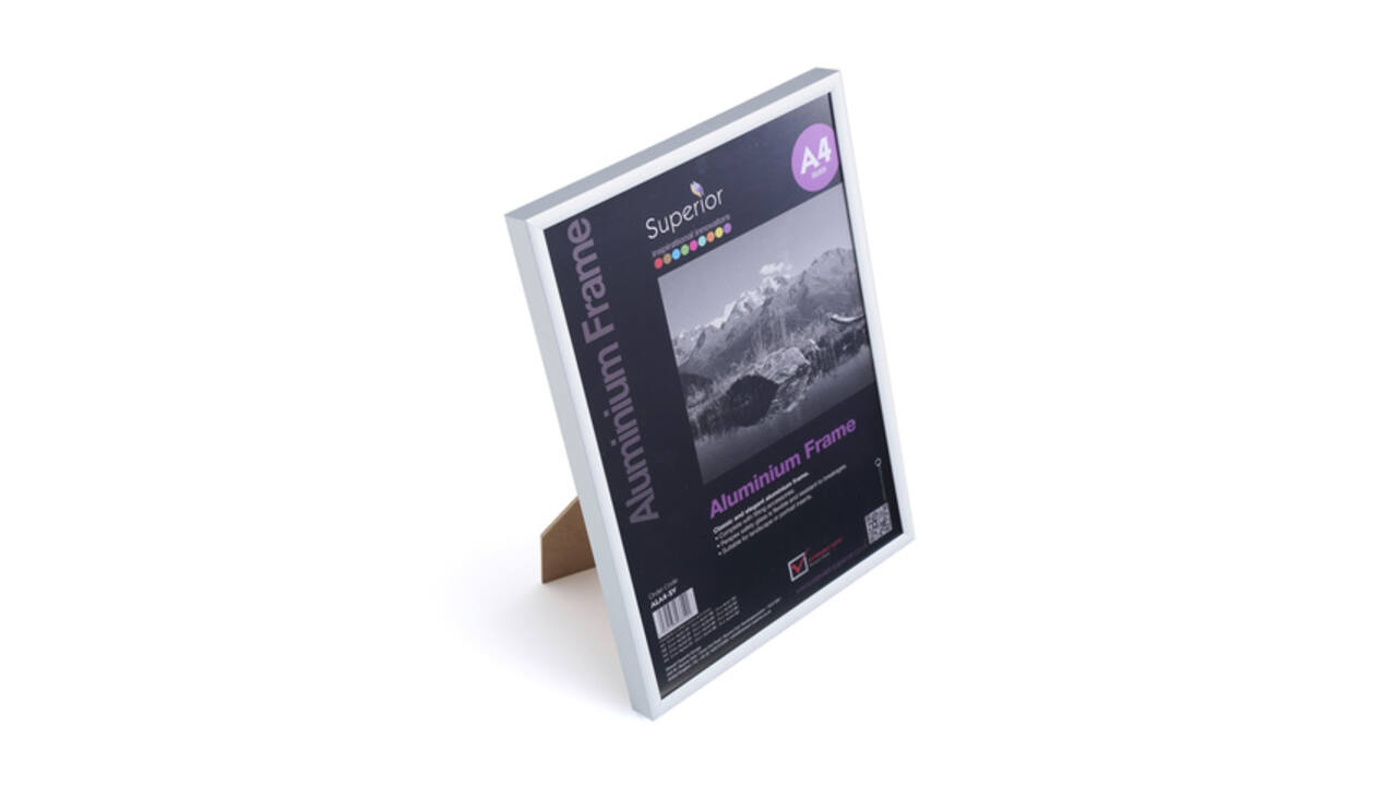 Fotolijst Seco A4 zilverkleurig geborsteld aluminium