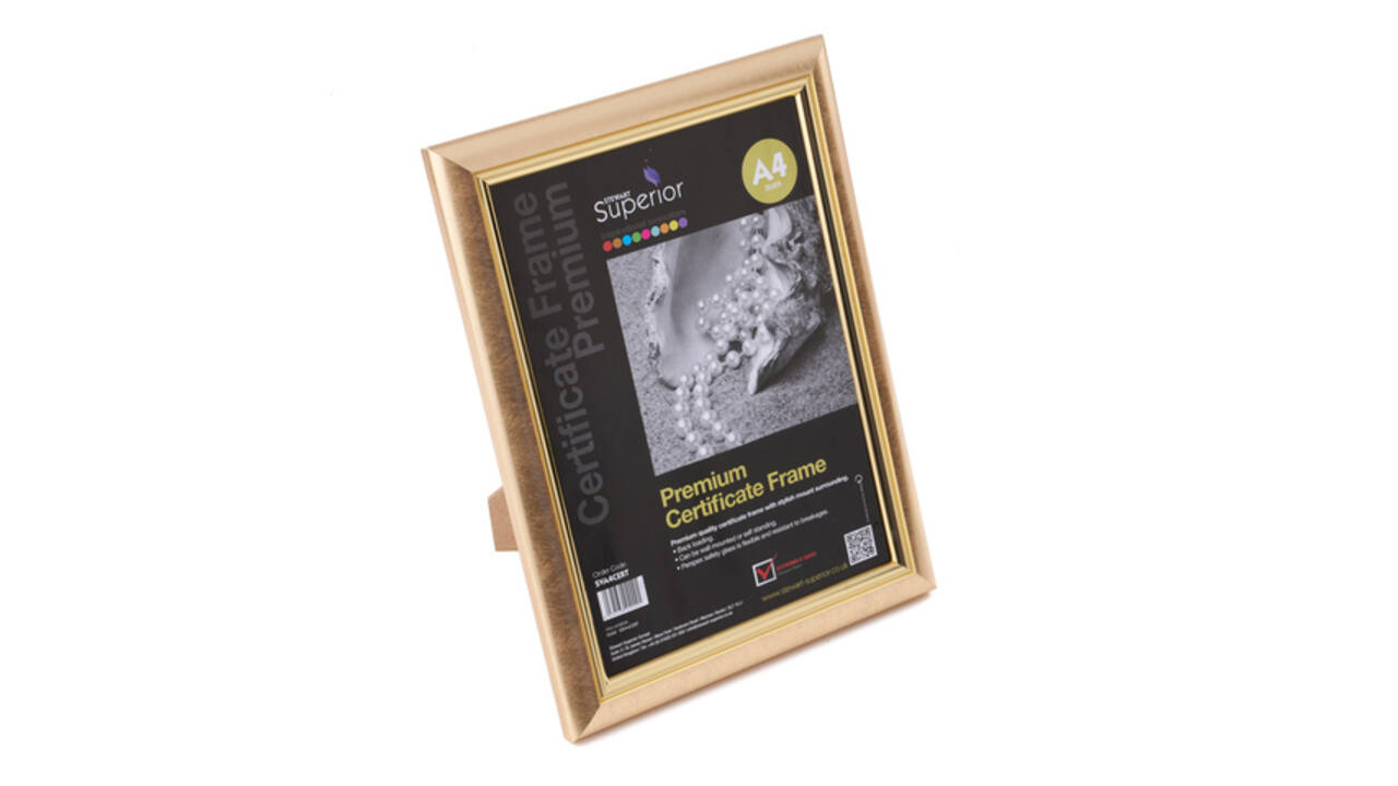 Fotolijst Seco A4 goud plexiglas