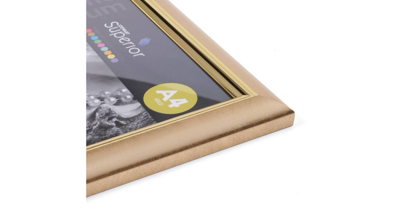 Fotolijst Seco A4 goud plexiglas