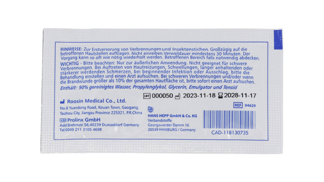 Brandwondengel First Aid Only 3,5g pak 8 stuks