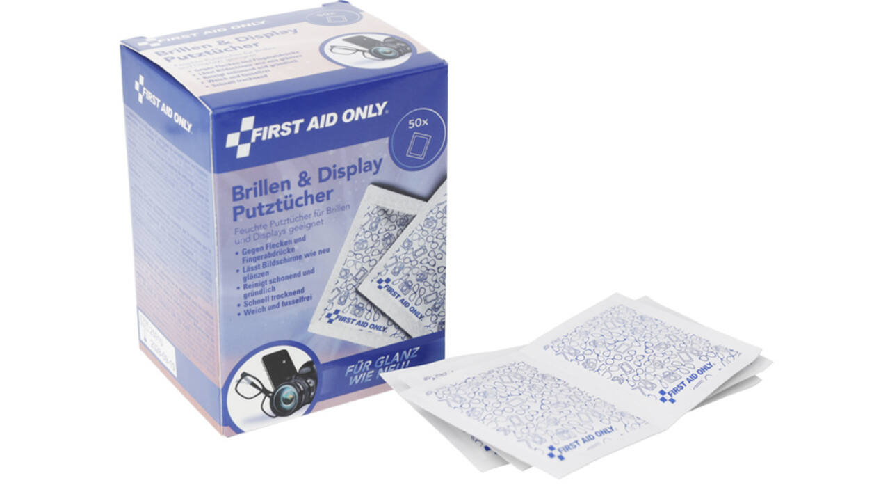 Brillendoekjes First Aid Only pak 50 stuks