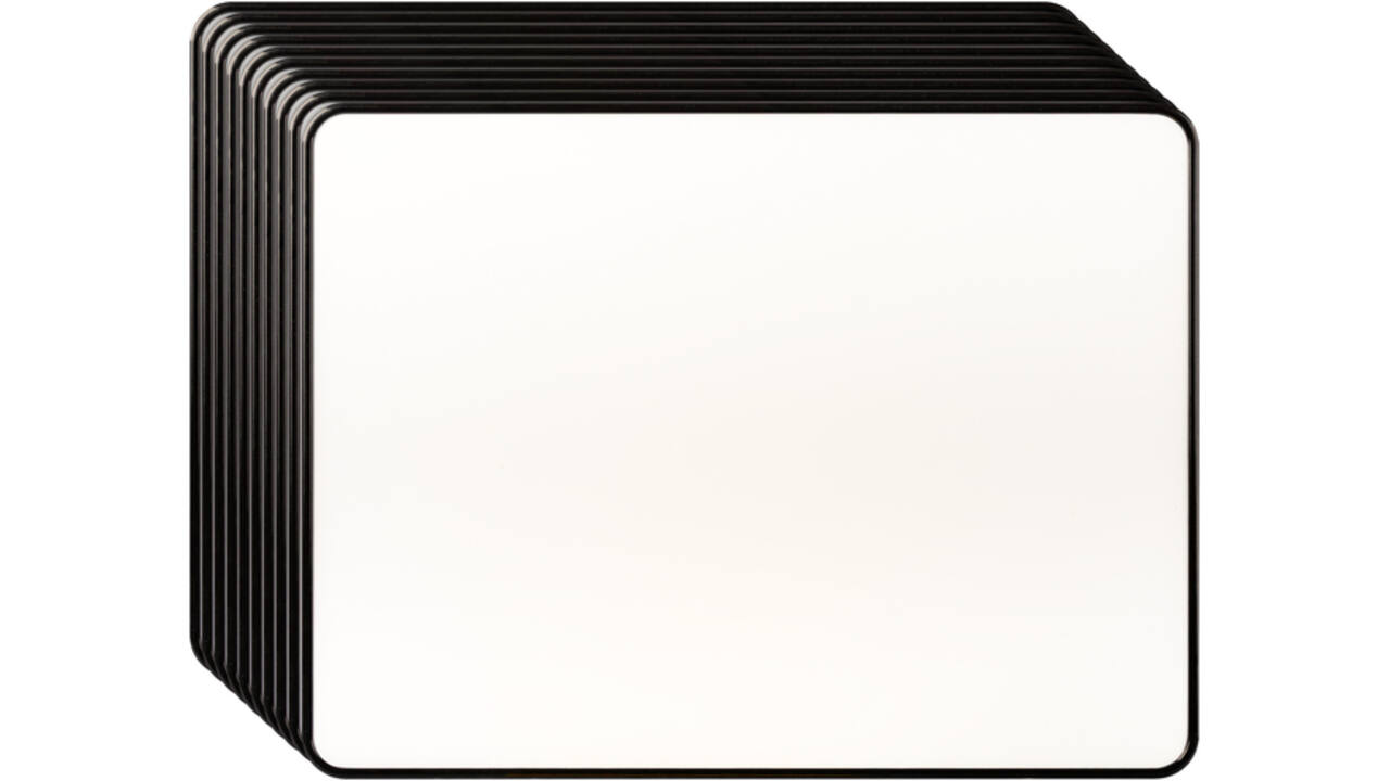 Wisbord Legamaster gelakt staal geruit + blanco
