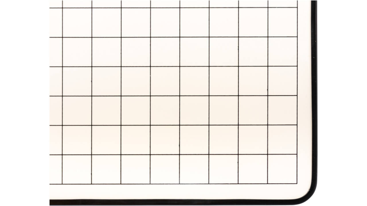 Wisbord Legamaster gelakt staal geruit + blanco