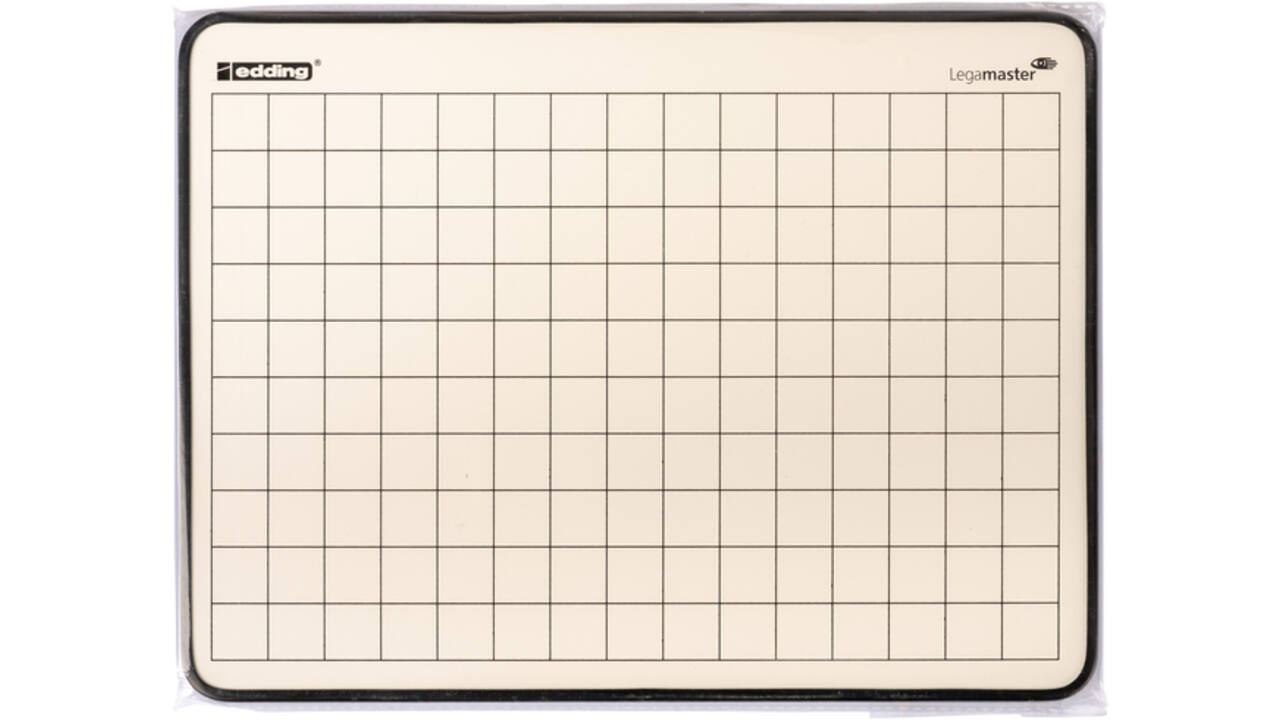 Wisbord Legamaster melamine geruit + blanco