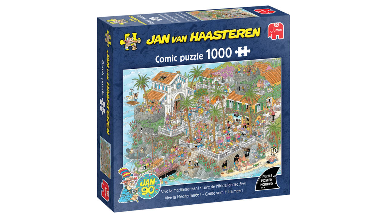 Puzzel Jan van Haasteren Leve de Middellandse Zee 1000st
