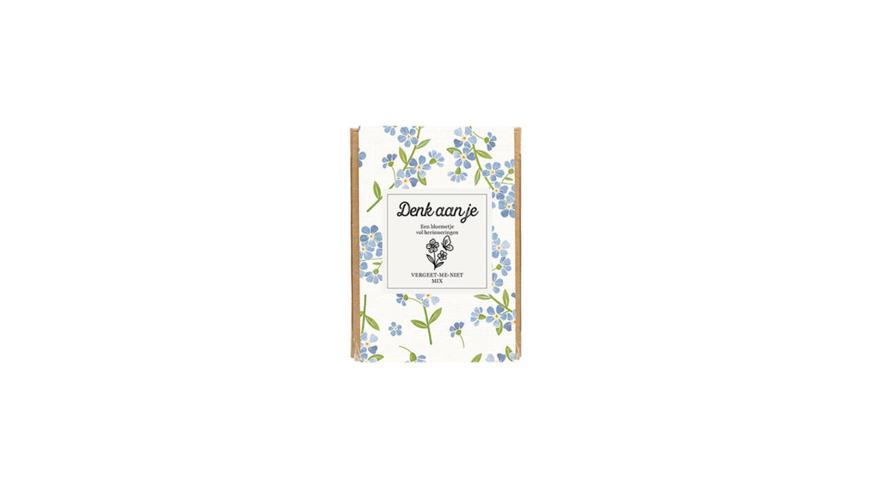 Giftbox Blossombs Denk aan je Vergeet-me-niet mix à 4 zaadbommetjes
