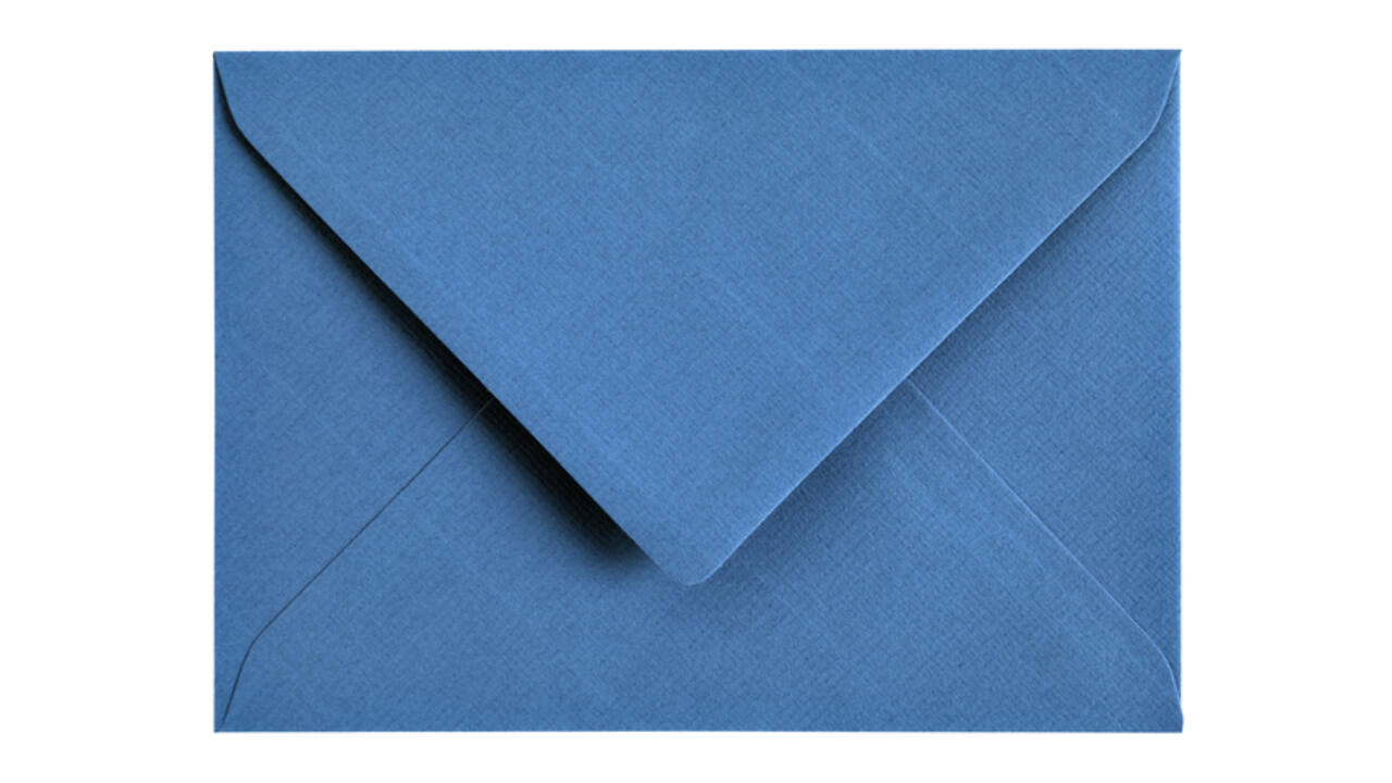 Envelop Papicolor C6 114x162mm donkerblauw pak à 6 stuks